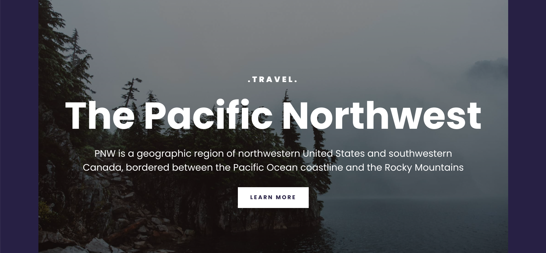 Pacific Northwest Travel App Preview